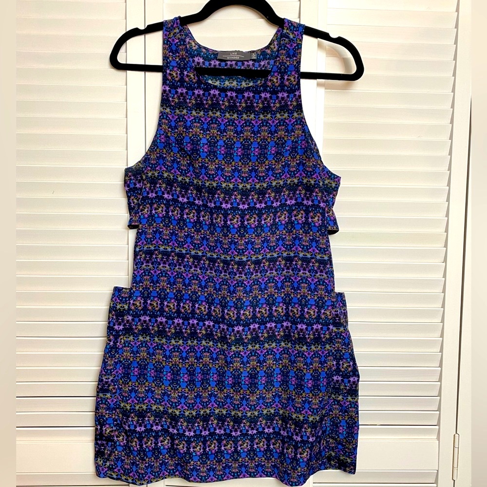 Nordstrom Kaleidoscope pattern dress with cutout sides - Size S